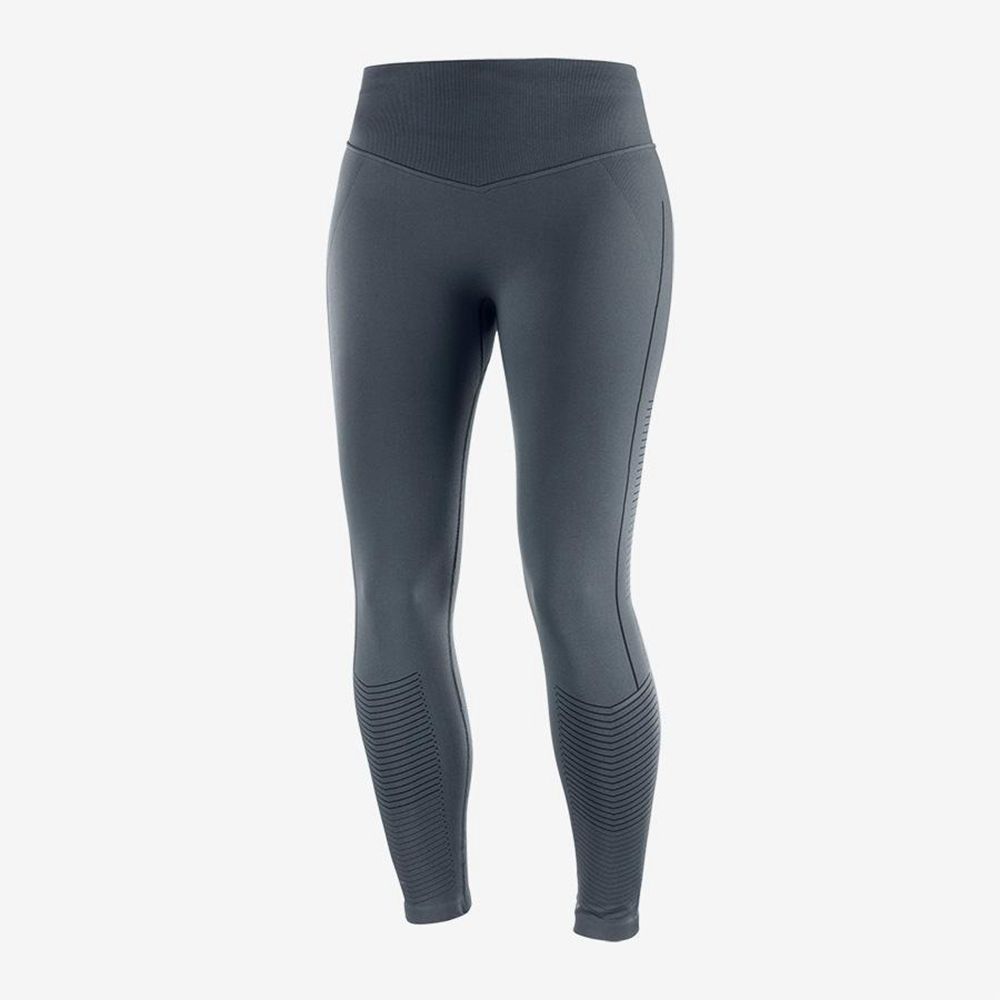 Salomon Singapore Womens Tights - ELEVATE MOVE'ON Black | 68341-LJFY